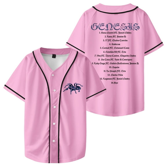 Peso Pluma Baseball Uniform Streetwear Women Man Fashion Casual Singer Harajuku