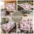 thumbnail image 6 of Red Botanical Tapestry for Bedroom Wall Hanging Tapestry, Vintage Nature Flower Floral Ceiling Backdrop Tapestries Poster Blanket Wall Decor for Teens Room Living Room Dorm 55" x 73", 6 of 8