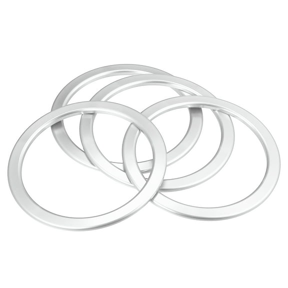 Unique Bargains Car AC Air Vent Outlet Cover Ring Trim for Toyota Tundra 2014-2021 Silver Tone (Set of 4)