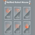 thumbnail image 4 of BT2.4G LED Slim Rechargeable  Silent Mouse, 2400 DPI, 400mAh  Transparent  Cover Quiet Mouse for Office PC Laptop, 4 of 8