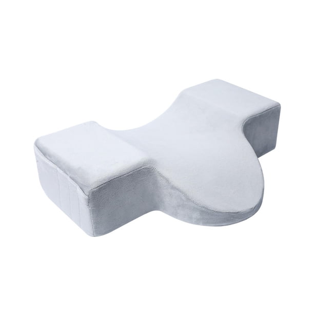 Almohada de extensión de pestañas en forma de U, almohada de salón de belleza para maquillaje en casa Gris