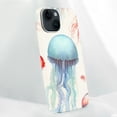 thumbnail image 3 of ONETECH Blingy's for iPhone 14 Case, Cute Jellyfish Pattern Fun Ocean Fish Style Beach Design Transparent Soft Protective Clear Case Compatible for iPhone 14 6.1 inch (Jellyfish), 3 of 5