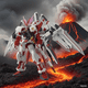 thumbnail image 5 of Gundam Assembly Model Assembly Manual Gundam Model Kit Large Class Robot Need to assemble by hand（The height is around 15-20 centimeters）Red Dragon Heresy (Weapon+Bracket+Color Box Packaging), 5 of 5