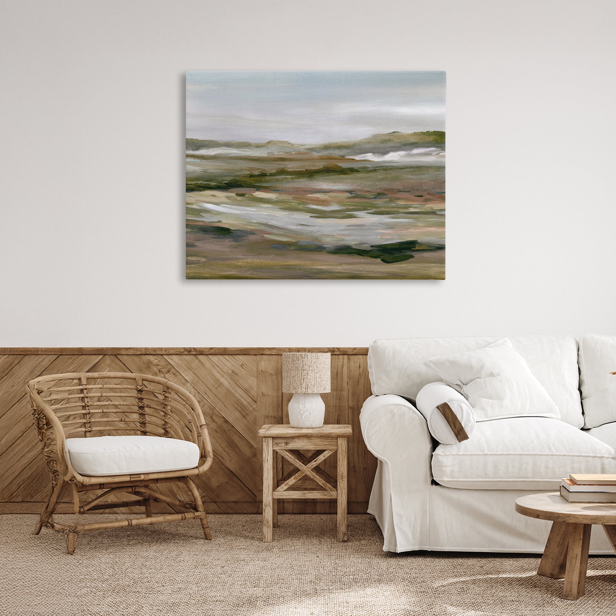 Stupell Industries Natural Meadow Abstract Horizon Canvas Wall Art, design by Carol Robinson
