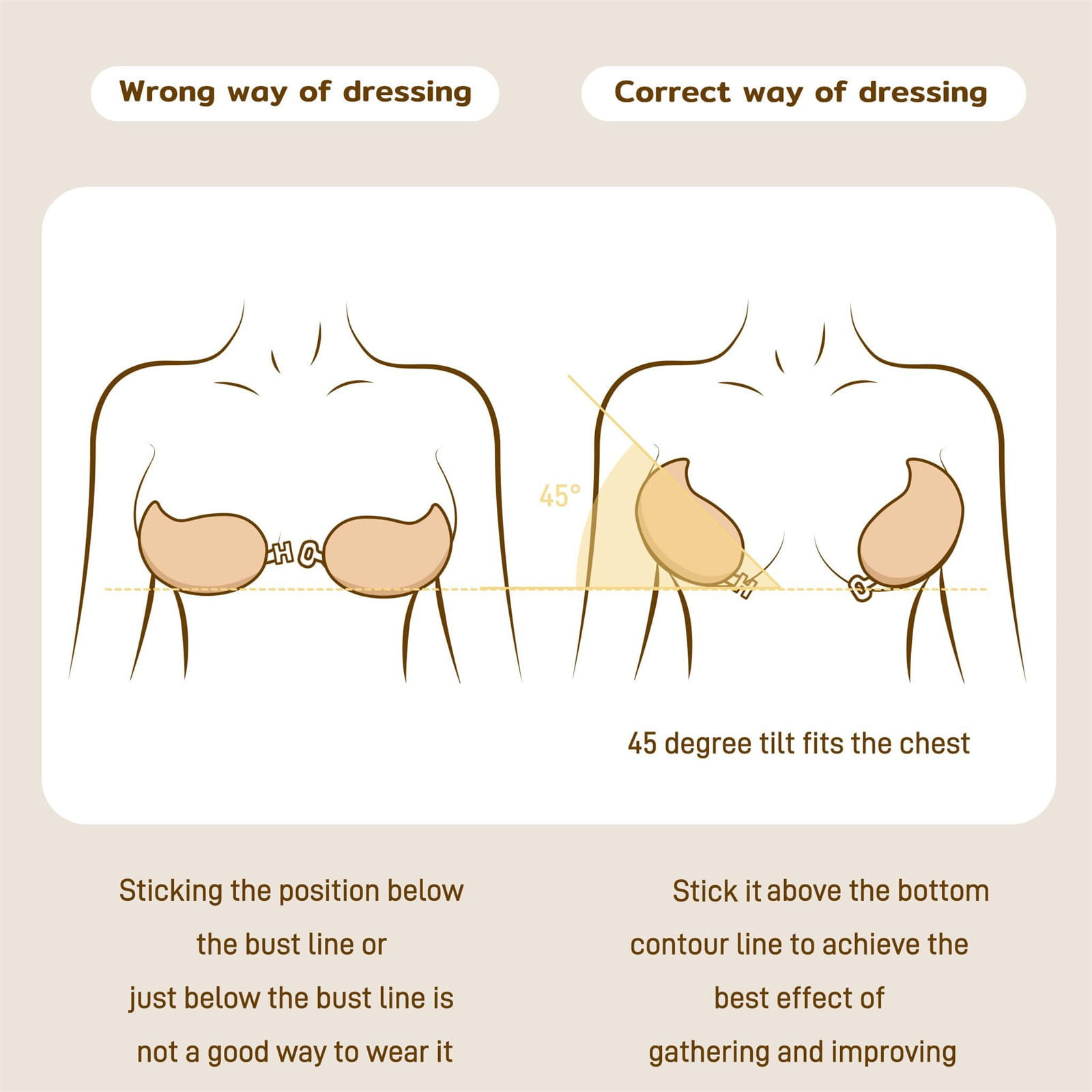 Niidor Adhesive Bra Backless Strapless Sticky Bra France | Ubuy