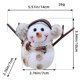 thumbnail image 3 of Muñeco de nieve navideño con bufanda a rayas a cuadros, regalo de Navidad para niños, 3 of 7