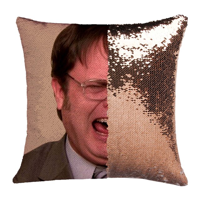DJN Up to 30% Off Pillow Case Mermaid Sequins Pillowcase Decorative Square Magic Reversible Sequin Throw linen gold One Size