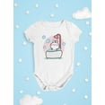 thumbnail image 3 of Baby Rabbit Taking A Bath Bodysuit Infant -Image by Shutterstock,  6 Months, 3 of 4