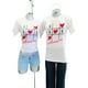 thumbnail image 2 of Playera Duo Parejas 2 Piezas Estampado de Gato Corazones Color Blanco Talla Chica Marca Emil SaEs, 2 of 4