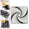 thumbnail image 3 of Posavasos cuadrado hueco, tapete reutilizable para tazas, resistente al calor para barra de apartamento, bebidas frías / calientes, oficina, Macarena Posavasos De Bebidas, 3 of 8
