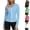 Black, variant on Women's Casual Jackets V Neck Full Zip Hiking Shirt Lightweight UPF 50+ Sun Protection Running Jacket Long Sleeve Sports Outdoor Top Pocket
