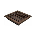 thumbnail image 3 of Prima Decorative 9” x 9” Cast Aluminum Floor Register with Damper – Tudor Mushroom Vent Cover, Decorative Metal HVAC Grille for Floors, Walls & Ceilings – Black, Brown, White – Repaintable, 3 of 10