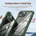 thumbnail image 5 of ELEHOLD Rugged Clear Case for iPhone 15 Plus Hybrid Hard PC Crystal Clear Back+Soft TPU Shockproof Design Slim Lightweight iPhone 15 Plus Case Support Wireless Charging - Armygreen, 5 of 8