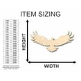 thumbnail image 2 of Unfinished Wood Eagle Shape - Animal - Wildlife - Craft - up to 46" DIY 5" / 1/8", 2 of 3