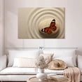 thumbnail image 2 of Elephant Stock Zen Orange Butterfly Wall Art - Horizontal Canvas Wall Art - Dining Room Wall Decor - Photography Animal Canvas - Beige And Orange Decor - 45" x 30", 2 of 8