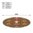 thumbnail image 2 of Christmas Tree Skirt 30" Ginger Christmas Tree (7) Xmas Tree Skirts Mat for New Year Holiday Christmas Party Decorations, 2 of 5