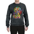 thumbnail image 3 of Dean Russo Sweet Poodle Dog Lover Unisex Crewneck Graphic Sweatshirt, Heather Black, 3X-Large, 3 of 6