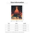 thumbnail image 2 of Fantasy Christmas Tree Deer (1) Throw Blanket for Stylish Warm Winter Cabin Ultra-Soft Micro Fleece Blanket, Premium Microfiber, Silky Soft, Plush, Warm and Lightweight for Couch, Sofa, Bed - 40"X30", 2 of 5