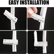 Flexible Bendable Ceiling Curtain Track, 5 Meters (16.4FT), Ceiling Track Ceiling Mount for Curtain Rail with Track Curtain System, RV Curtain Track, Room Divider, Ceiling Track for Curtains