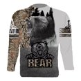 thumbnail image 3 of Camisa Casual Calavera Impreso 3d Playera De Manga Larga To, 3 of 5