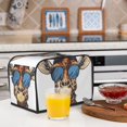 thumbnail image 5 of Rateoe American Giraffe Style Pattern Toaster Covers 2 Slice Wide Slot,Bread Machine Cover,Bread Dust Cover & Fingerprint Protection,Appliance Covers, 5 of 7