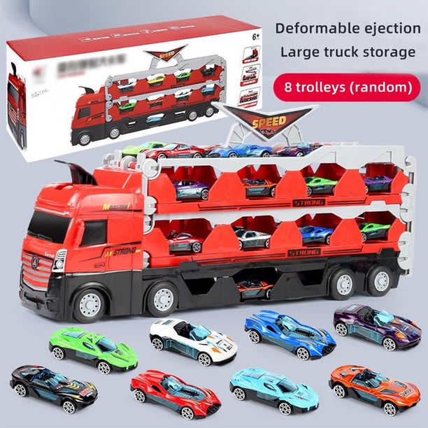 Jouet Camion Transporteur Camion Dinosaure Enfant Voiture avec Dinosaures Petites Voitures