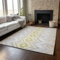 thumbnail image 6 of Addison Rugs Mayfield Washable Transitional Geometric Pearl Rectangle Rug, 3' x 5', 6 of 6