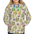 thumbnail image 3 of KLL Skull Snake for Womens Pullover Hoodie with Pocket Hooded Long Sleeve Shirts Sweatshirt for Women-X-Large, 3 of 7