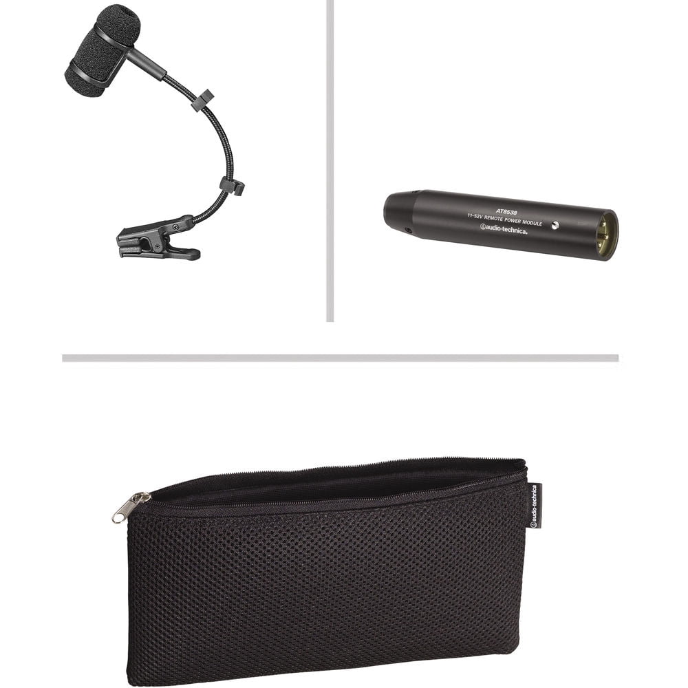 Audio-Technica Pro 35 Cardioid Condenser Instrument Microphone with XLR Cable, Wire Ties & Goby Labs Cleaner