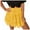 Yellow, variant on RUTAYY Women Summer Cute High Waist Ruffle Skirt Floral Print Swing Beach Mini Skirt Solid Color Smocked Boho Pleated Skirts