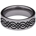 thumbnail image 4 of Celtic Star Tungsten Carbide Ring, 4 of 9