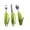 Green, variant on 3 Piece Adaptive Bendable Utensil Set Anti-Tremor Silverware Spoon Fork Knife For Elderly Arthritis Stroke Hand Mobility Impairment Dining Aid Kit