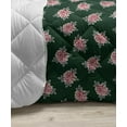 thumbnail image 3 of Botanic Down Alternative Comforter, New Season Blossoms Hopes Changes Branches Petals Orderly Repeated Artwork, Microfiber Quilt for All Season, 5 Sizes, Fawn Rose and Blush, by Ambesonne, 3 of 3
