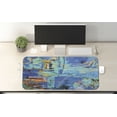 thumbnail image 2 of Art Computer Mouse Pad, Fine Art Pattern of Oil Painting with Predominant Blues Random Stains and Strokes, Rectangle Non-Slip Rubber Mousepad X-Large, 35" x 15" Gaming Size, Multicolor, by Ambesonne, 2 of 2