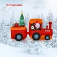 thumbnail image 3 of Costway 8 FT Christmas Inflatable Santa Train Decoration with Santa Claus Deer & Gift Box, 3 of 10