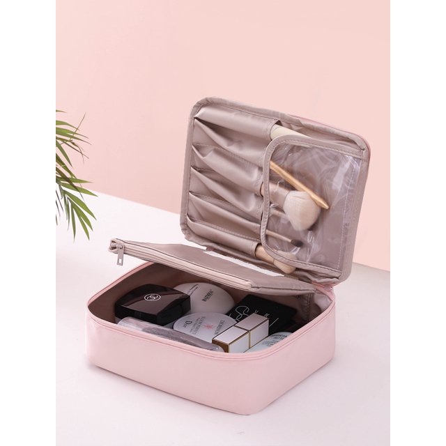 Sac Cosmétique Grande Capacité Lot Mixte Premium Portable Sac de Rangement Féminin Adorable et Simple