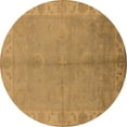 thumbnail image 1 of Ahgly Company Indoor Round Oriental Brown Traditional Area Rugs, 4' Round, 1 of 4