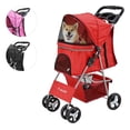 thumbnail image 1 of Carriola Plegable Mascotas Perros Gatos Pet Houzer  Rojo, 1 of 9