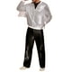 thumbnail image 2 of Chaqueta Varsity Brillante INSPIRE CHIC para Hombre con Cremallera, Chaquetas de Béisbol Bomber con Lentejuelas Brillantes de Disco de los 70, Plateada, 2 of 5