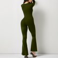 thumbnail image 4 of Stylish Women's Jumpsuit Casual Dressy V Neck Sleeveless Spaghetti Straps Harem Long Pants Bib Overalls for Effortless, 4 of 5