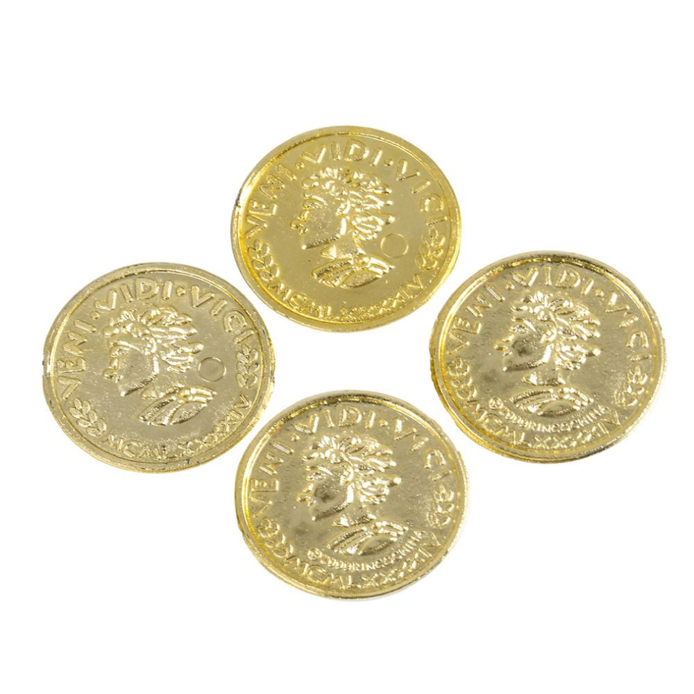 Mozlly Pirate Gold Plastic Coins Toy Tokens for St Patricks Day