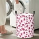 thumbnail image 5 of Fotbe Lilies Flowers Cesto de Ropa con Asas, Cesto Impermeable de Gran Capacidad, Bolsa de Lavado para Dormitorio, Cesto de Ropa con Ruedas y Asas-Medium, 5 of 6