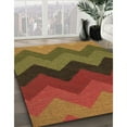 thumbnail image 2 of Ahgly Company Indoor Square Patterned Tomato Sauce Red Area Rugs, 3' Square, 2 of 6