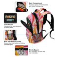 thumbnail image 5 of FORMRS Unisex Backpack Elementary School Travel Bookbag with Reflective Stripes, Swirling Lines, 5 of 7