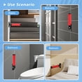 thumbnail image 5 of Doorway Flip Assist Handle for Elderly,Folding Grab Bar,Wall Handles Non-Slip Grip for Disabled,Pregnant,Seniors Handicap and Injured People,Luminous Aid Supports Up to 300 Pounds(Red), 5 of 7