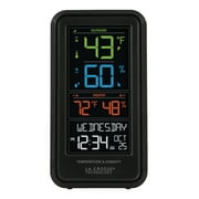 La Crosse Technology Electric/Battery-Powered Color-LCD Wireless 2-Piece Digital Personal Weather Station with Hygrometer and Calendar, S82967