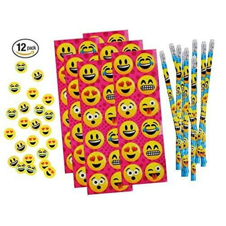 Emoji Stationery Set - 12 Pack