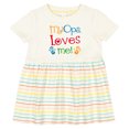 thumbnail image 3 of Inktastic My Opa Loves Me Girls Baby Dress, 3 of 5