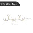 thumbnail image 5 of FESTFENDS Antler Shaped Hook Home Hooks Dark Brown Iron 1Pc, 5 of 6