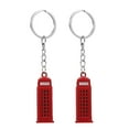 thumbnail image 1 of MIANGASTORE 2pcs London Keychains Jack Telephone Booth Keychains Uk Souvenir Keyring Telephone Booth Model Toy British Souvenir, 1 of 8